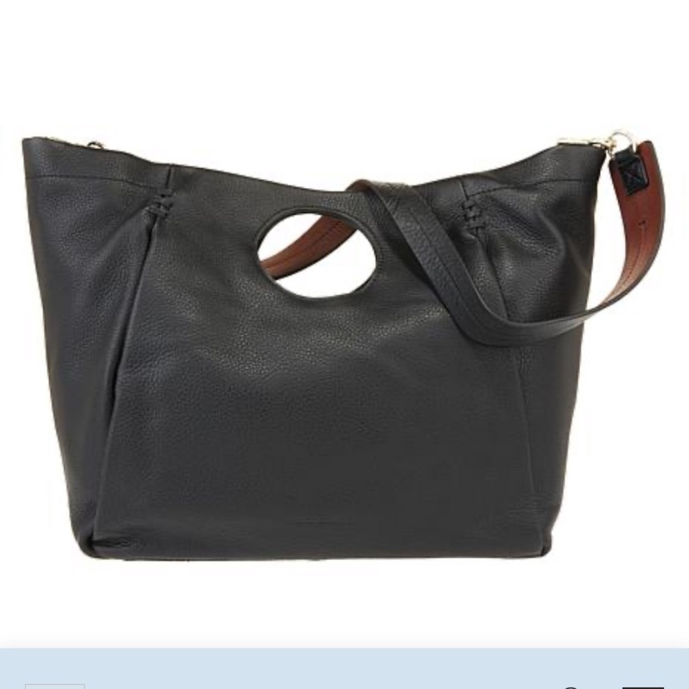 NWOT Vince Camuto keyhole leather Bea satchel bag